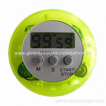 Fashion timer with ABS material, AG13 button battery, suitable for promotion